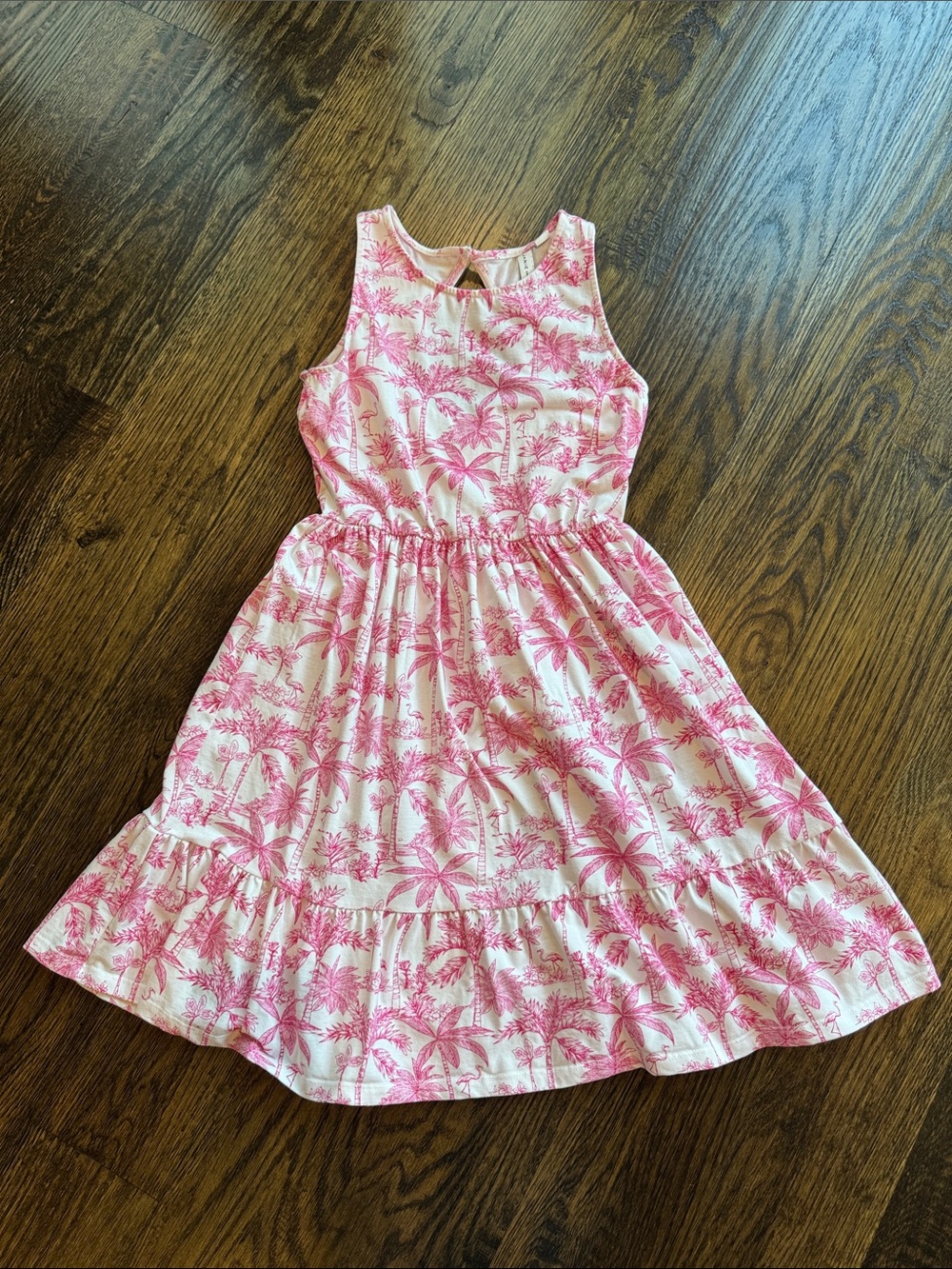Pink flamingo J & J dress